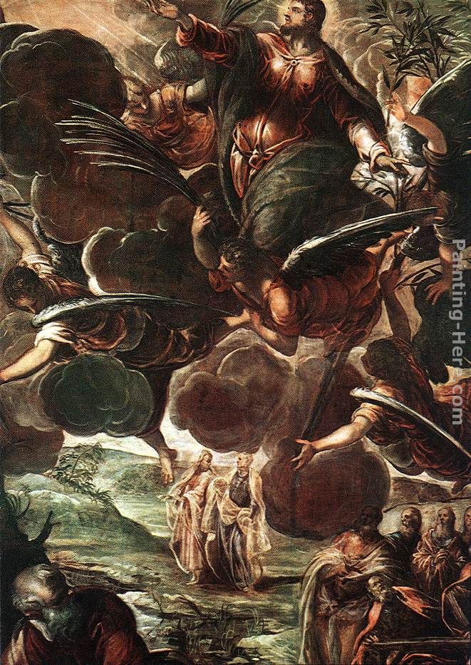 The Ascension [detail 1] painting - Jacopo Robusti Tintoretto The Ascension [detail 1] art painting